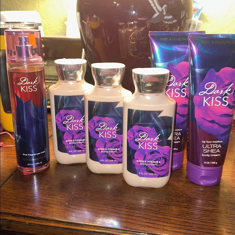 Bath & Body Works Dark Kiss Ultra Shea Body Cream and Lotion Trio
